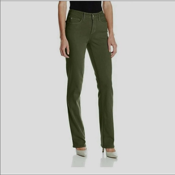 NYDJ Denim - NYDJ ‘Marilyn’ Straight Olive Jeans